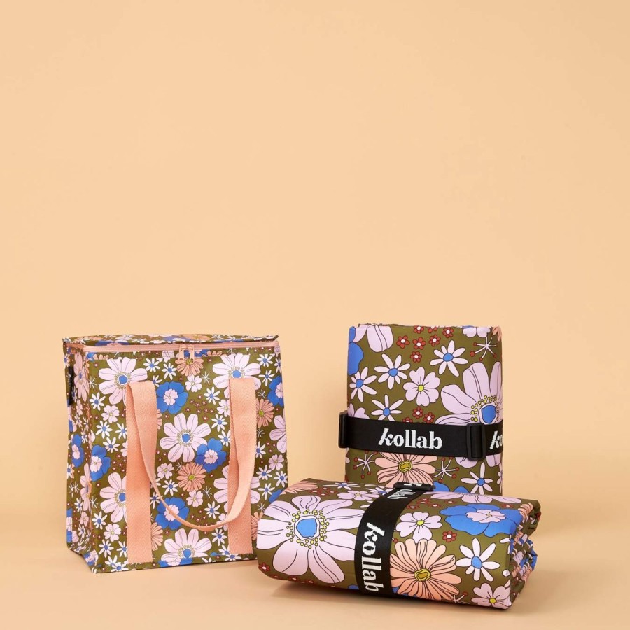 Everday Bags Kollab | Market Bag Blue Flowers