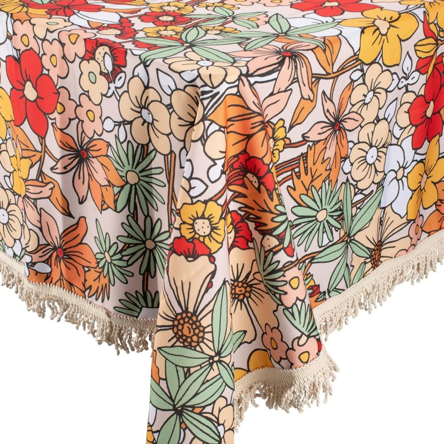 Outdoor Accessories Kollab | Fringed Outdoor Tablecloth - Havana By Kollab