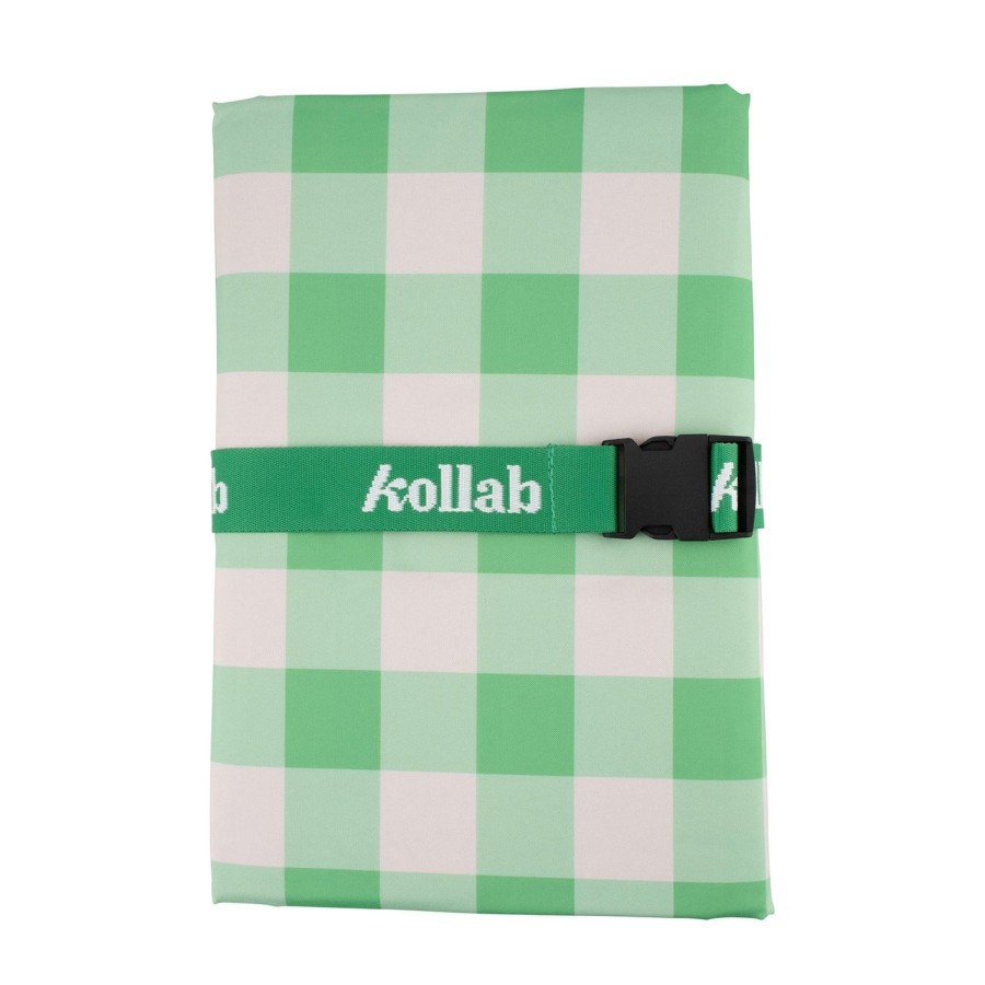 Picnic Mats Kollab | Green Medium Picnic Mat - Kelly Green Check By Kollab