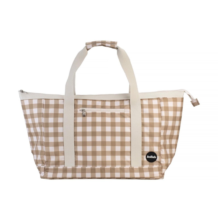 Insulated Bags Kollab | Shopper Tote Bag In Olive Check