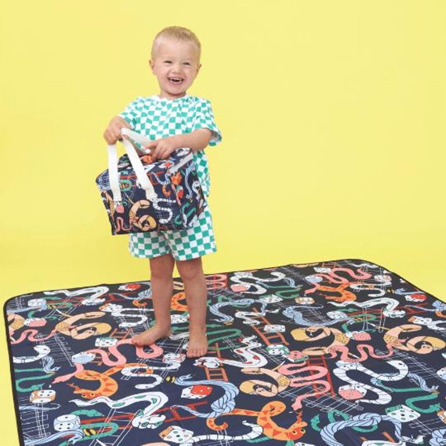 Insulated Bags Kollab | School Lunch Box Bag - Snakes And Ladders Print