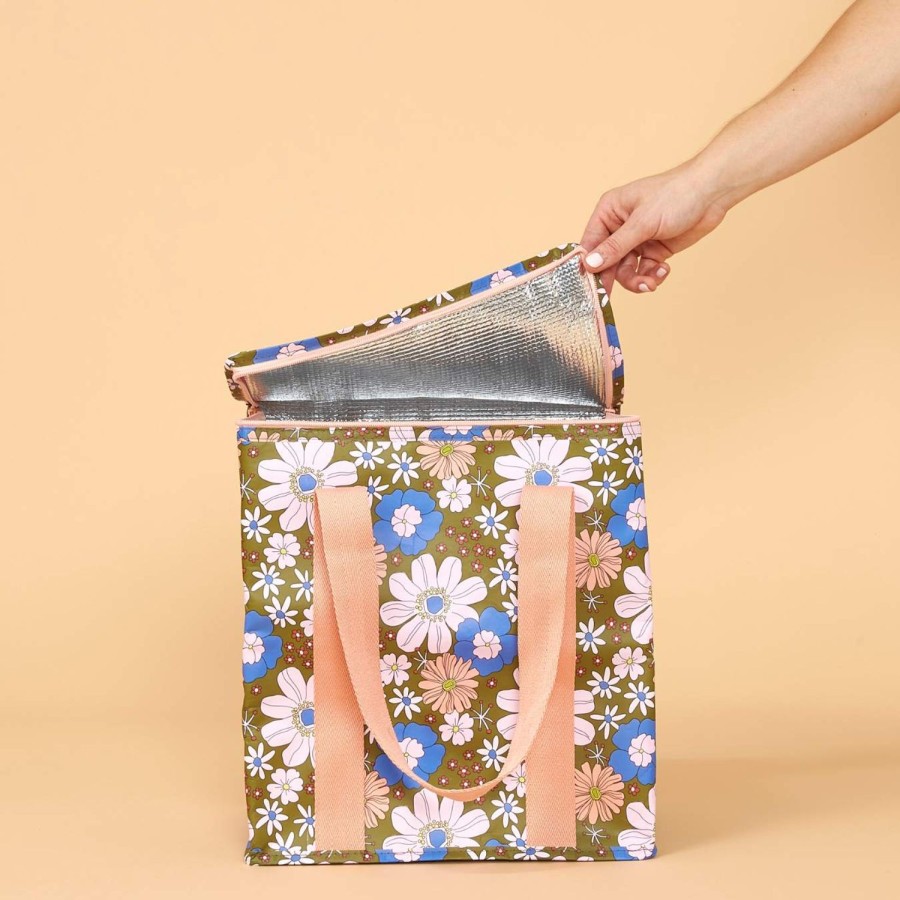 Insulated Bags Kollab | Cooler Bag Blue Flowers