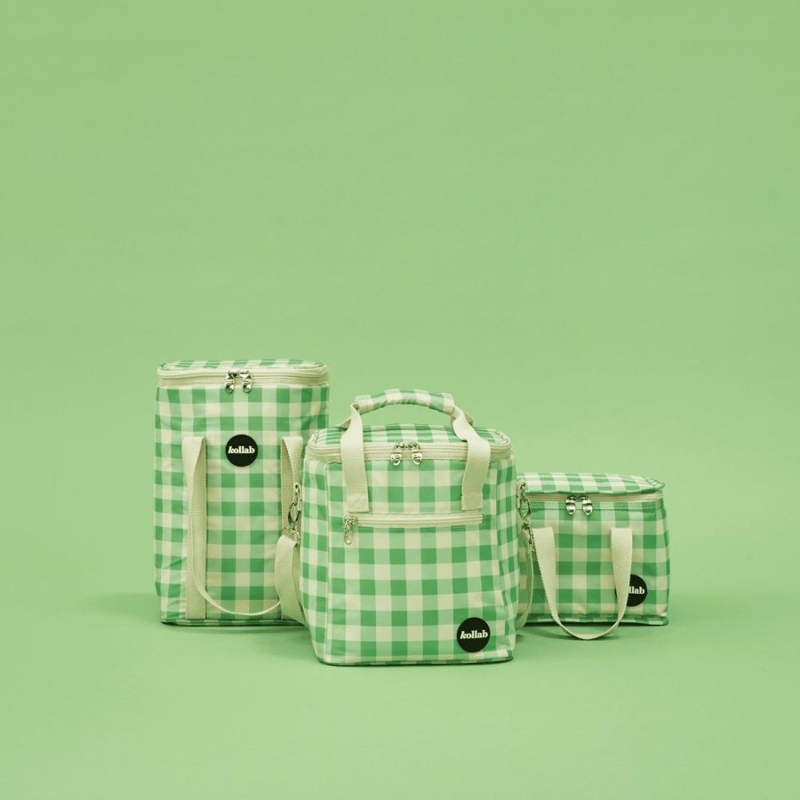 Insulated Bags Kollab | Mini Cooler Kelly Green Check