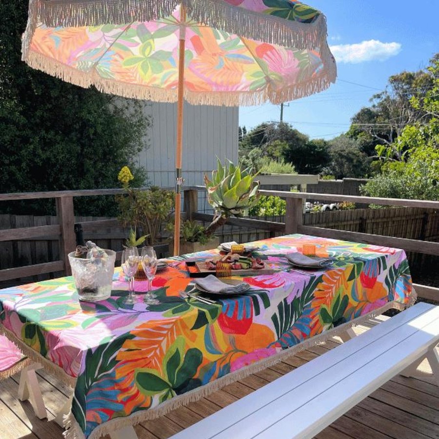 Outdoor Accessories Kollab | Fringed Tablecloth Summertime