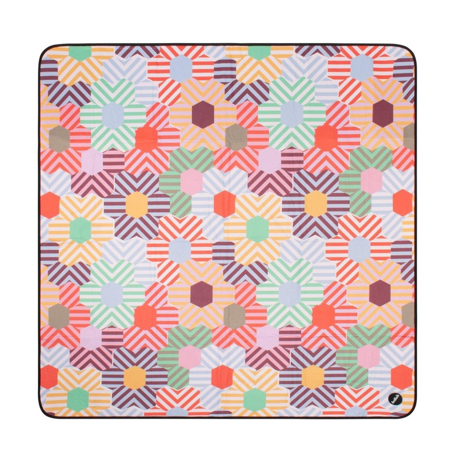 Picnic Mats Kollab | Colourful Medium Picnic Mat - Tessa By Sage X Clare & Kollab