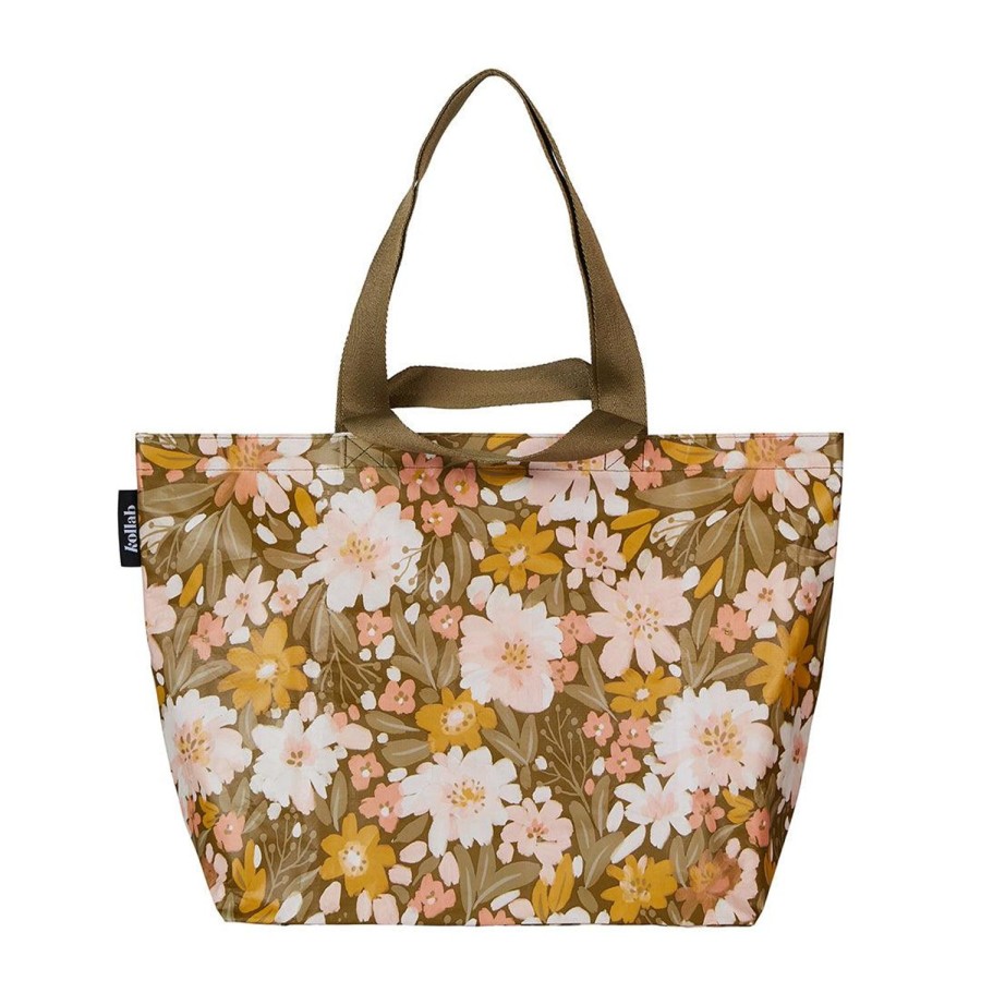 Everday Bags Kollab | Shopper Tote Khaki Floral