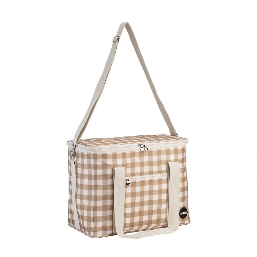 Insulated Bags Kollab | Picnic Basket Bag In Olive Check