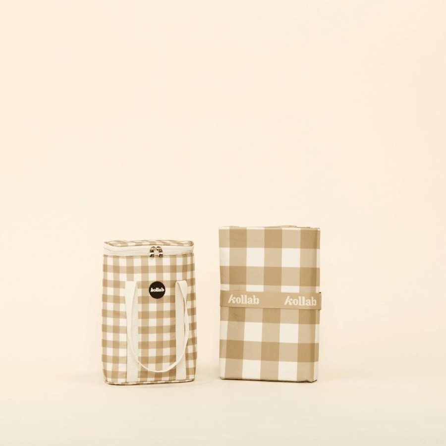 Picnic Mats Kollab | Medium Picnic Mat - Olive Check