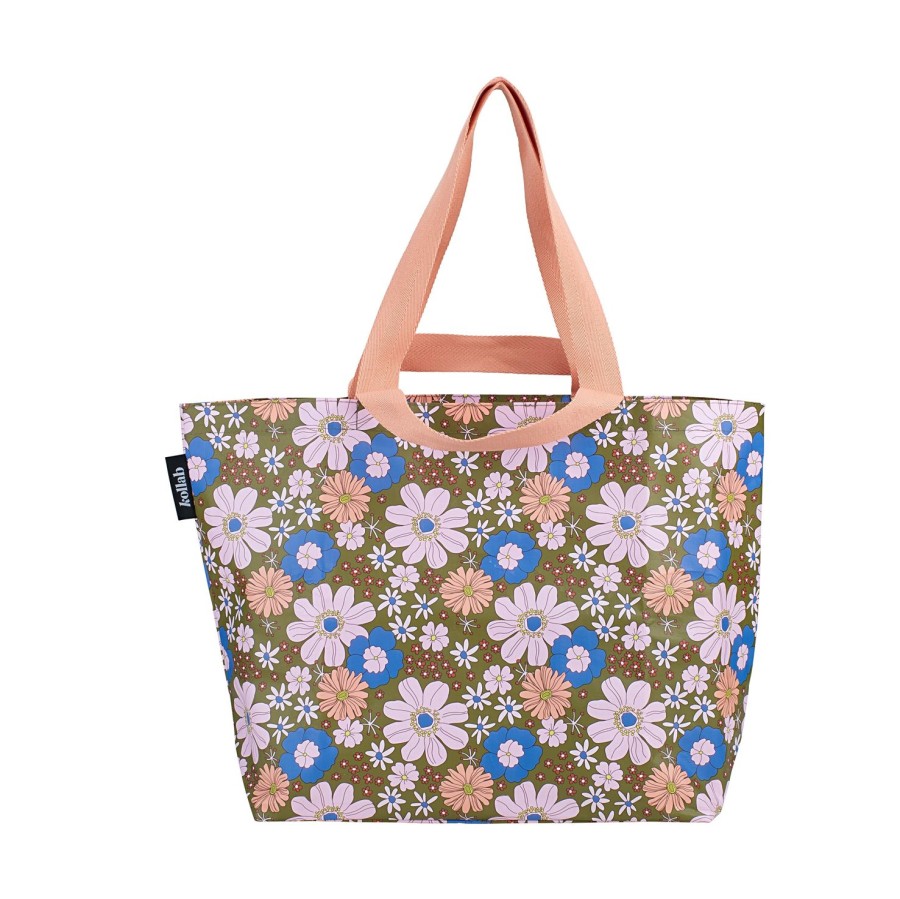 Everday Bags Kollab | Shopper Tote Blue Flowers